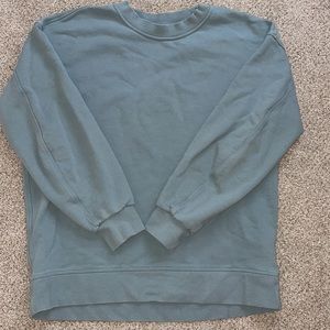 Light Blue Lululemon perfectly oversized crew size 6